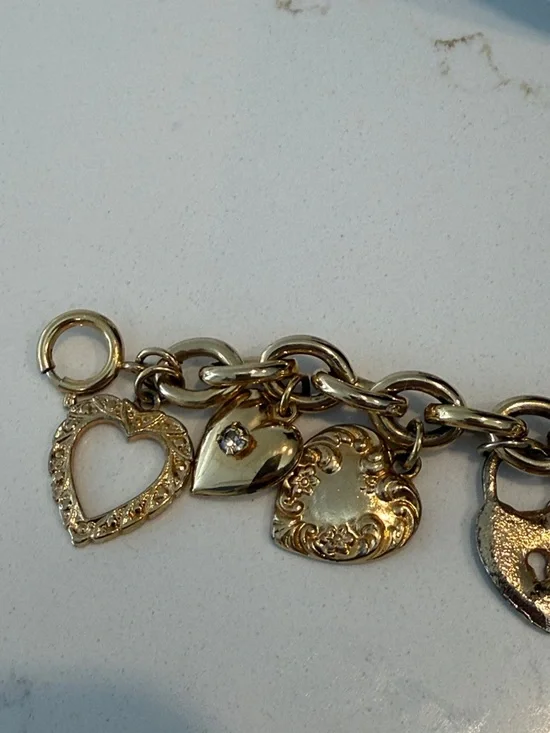 Kirks Folly Gold Heart Charm Bracelet - Picture 6 of 9